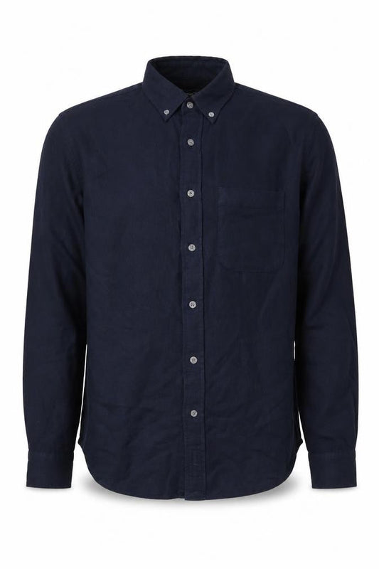 Club Monaco Men's Navy Medium Button-Up Shirt