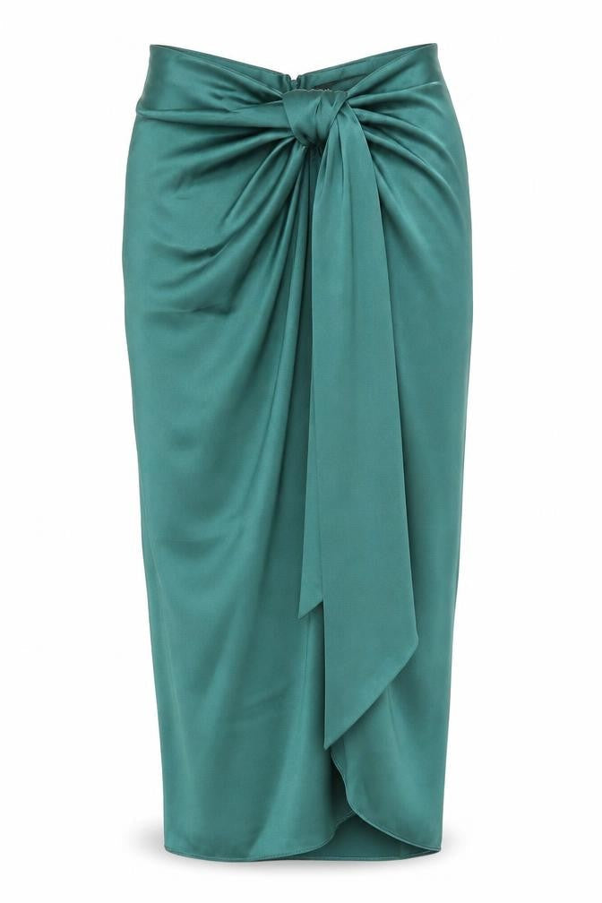 Zara Women's Green Midi Pencil Skirt Size 6