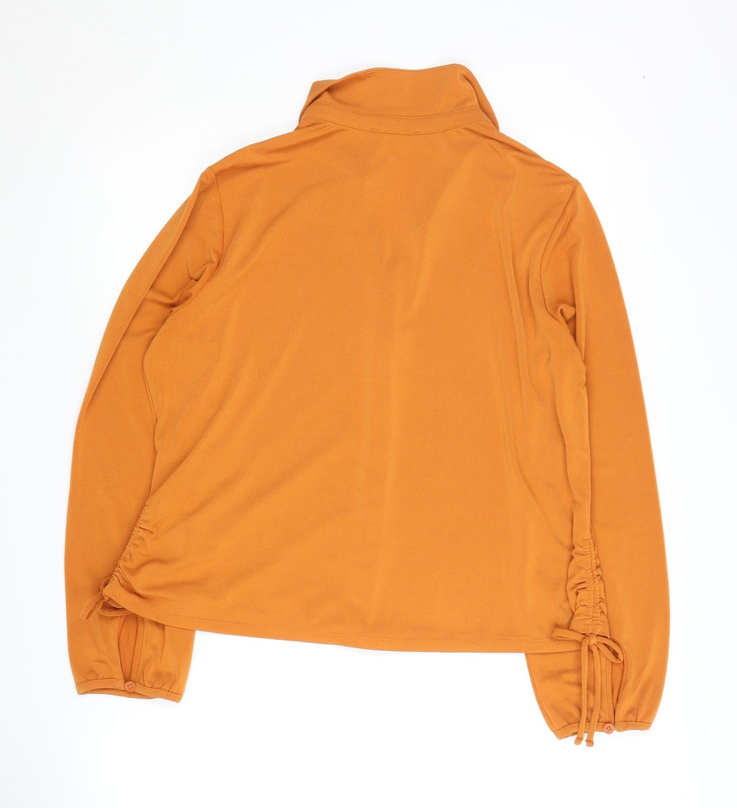 Adrianna Papell Women’s Orange Button-Up Shirt L