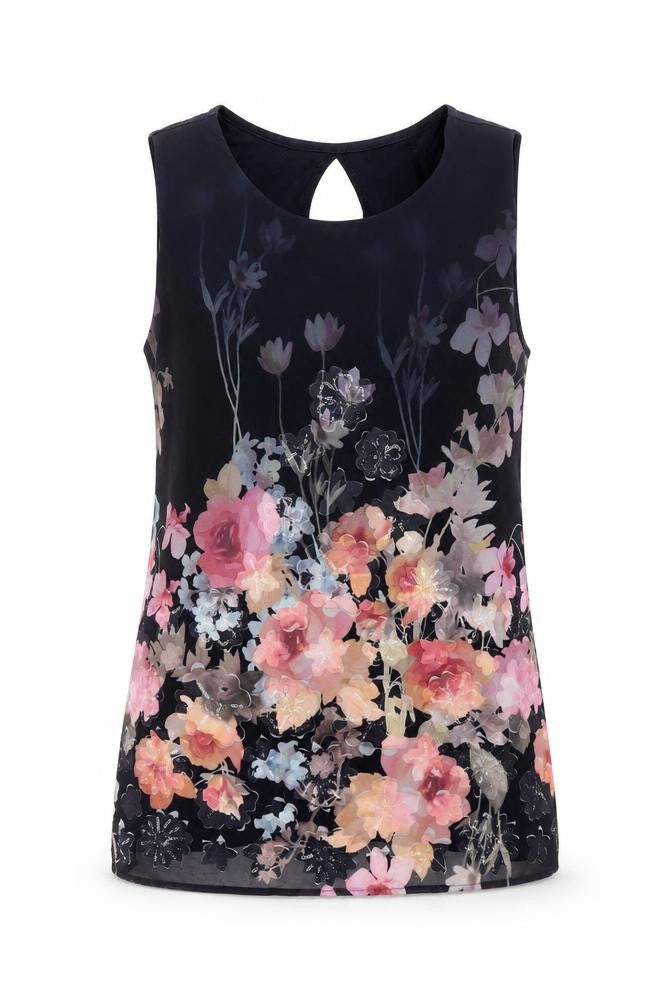 Next Women's Floral Tank Top, Multicoloured, Size 8