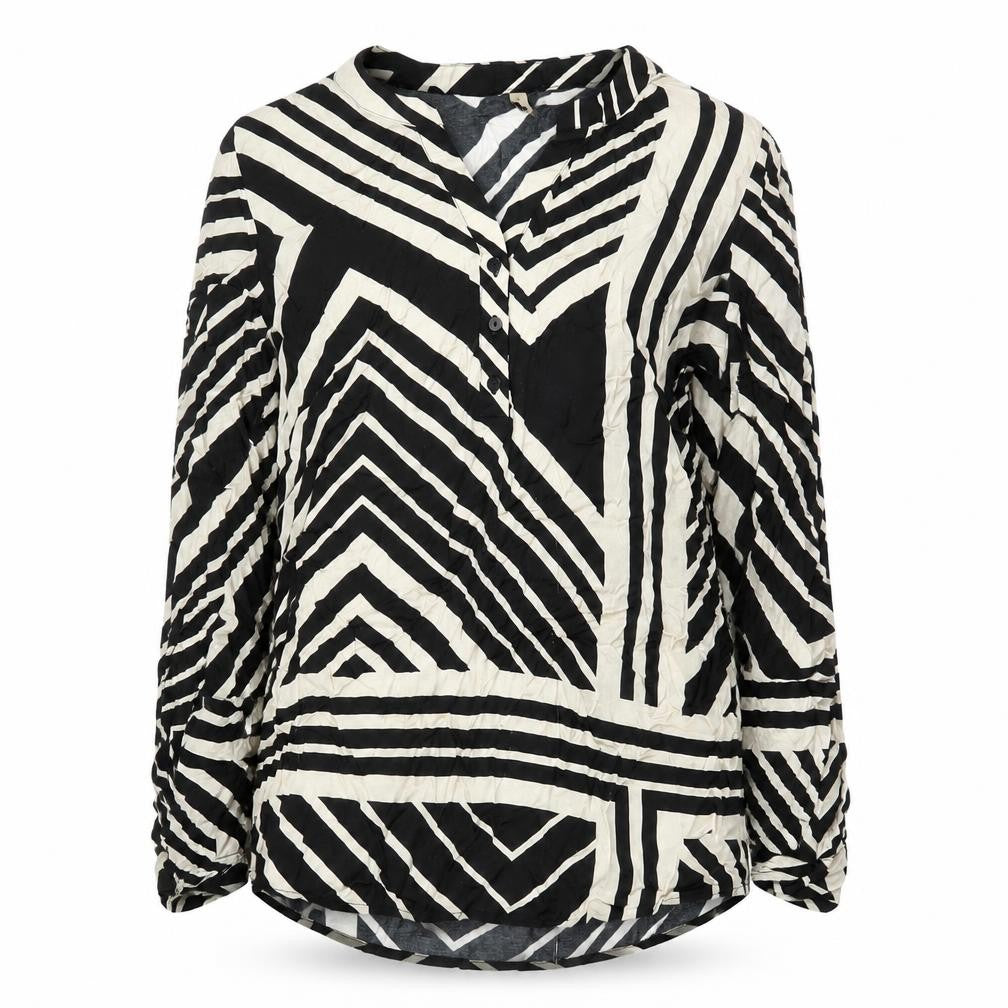 Soyaconcept Women's Black Striped Tunic M