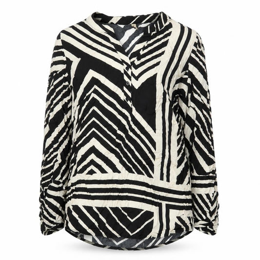 Soyaconcept Women's Black Striped Tunic M