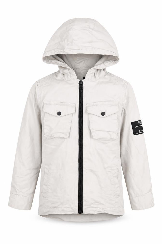 River Island Boys White Hooded Jacket 5-6 Years