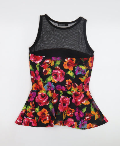 Jane Norman Women's Multicoloured Floral Tank Top Size 10