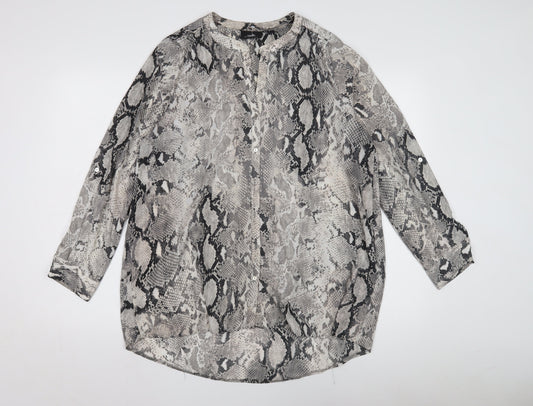 Wallis Women's Multicoloured Snake Print Blouse M
