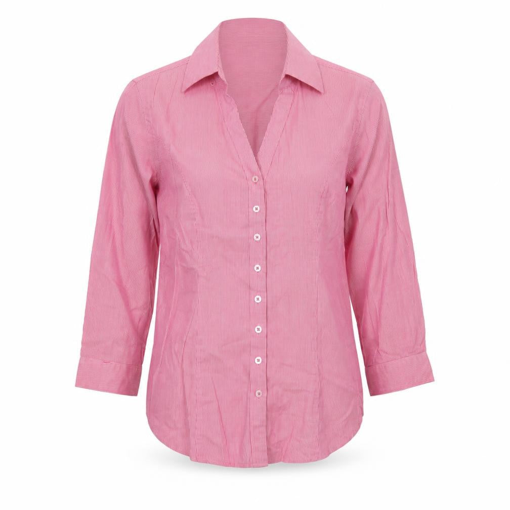 TM Lewin Women's Pink Button-Up Shirt Size 6