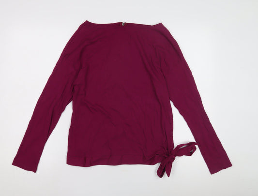 s.Oliver Women's Red Boat Neck Top Size 10