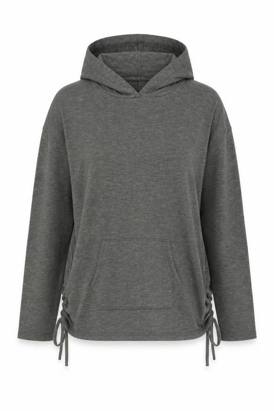 Mossimo Women's Grey Hoodie - Size M, Casual Relaxed Fit
