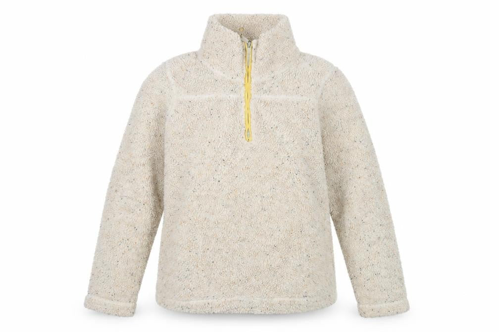 Fat Face Women's Beige 1/2 Zip Sweatshirt Size 10