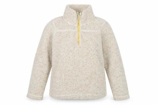FatFace Women's Beige 1/2 Zip Sweatshirt Size 10