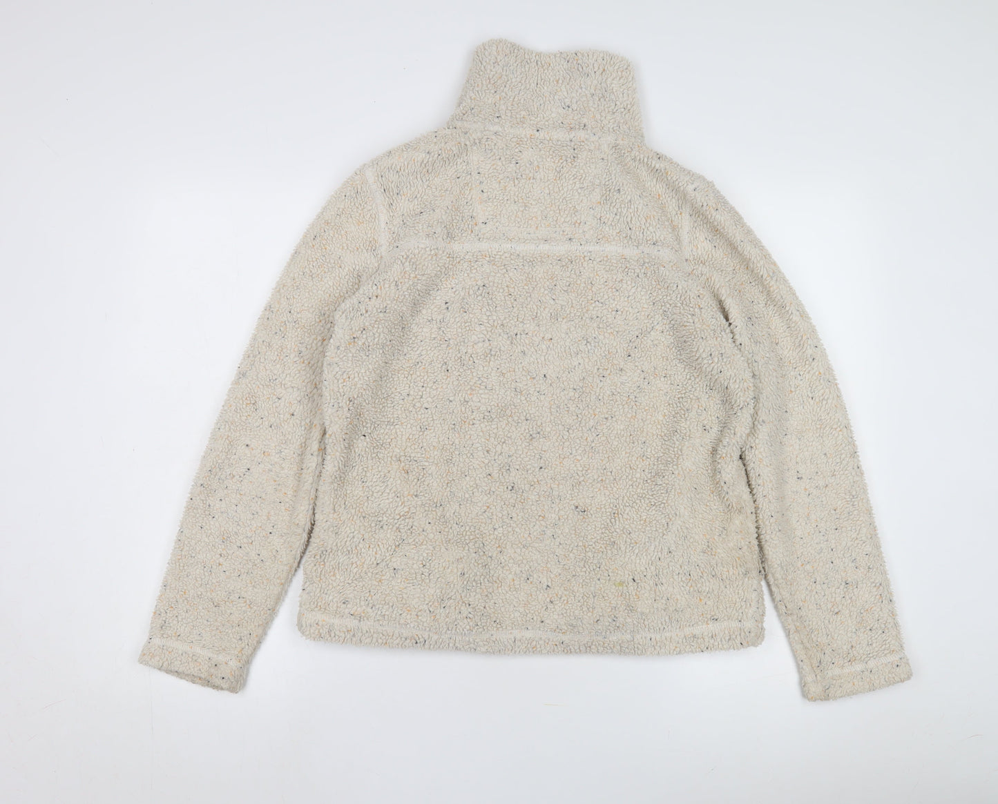 Fat Face Women's Beige 1/2 Zip Sweatshirt Size 10