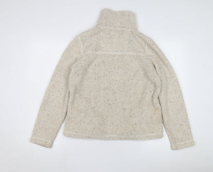 FatFace Women's Beige 1/2 Zip Sweatshirt Size 10
