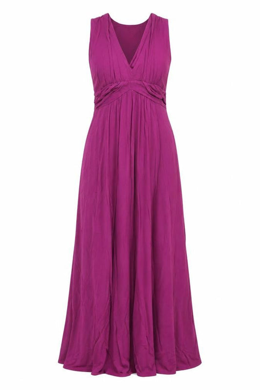 Jane Ashley Women's Purple Long Knit Dress Size 12