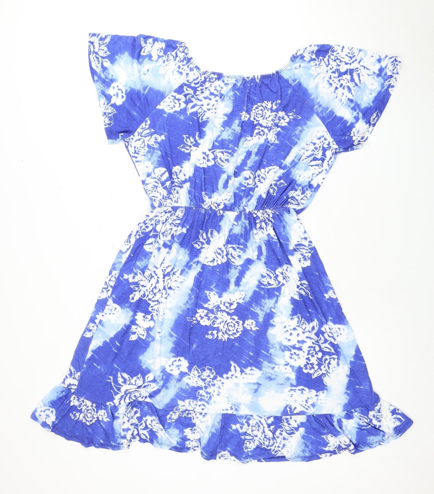 Roman Petite Blue Floral Women's Dress Size 12