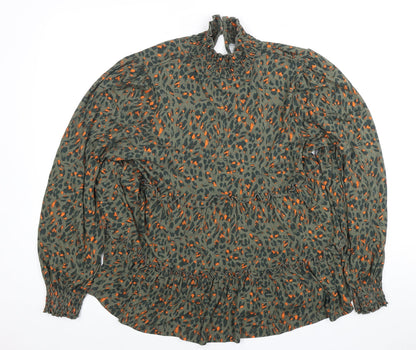 Additional front view of Desigual Women's Multicoloured Animal Print Tunic