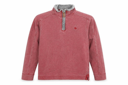 FatFace Men's Red S 1/4 Zip Sweatshirt