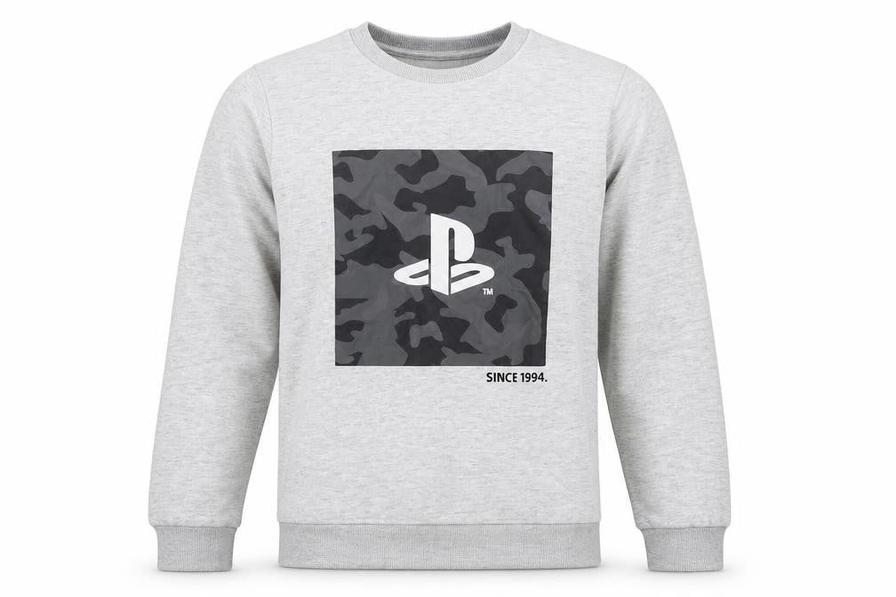 Boys PlayStation Grey Pullover Sweatshirt - Size 14 Years