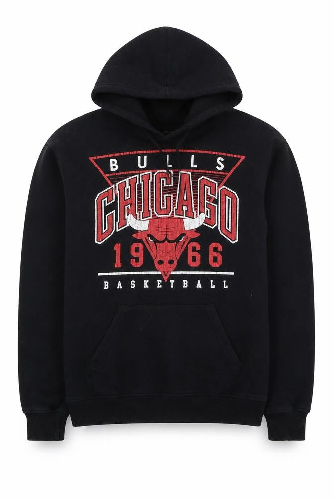 UNK Men's Black Pullover Hoodie S - Basketball Graphic