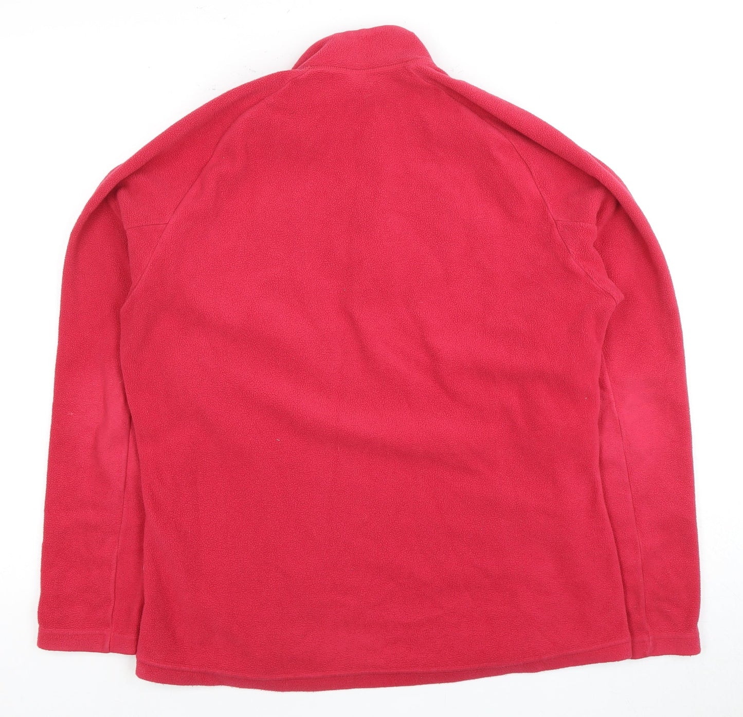 Columbia Red Unisex Fleece Pullover Sweatshirt Size 16