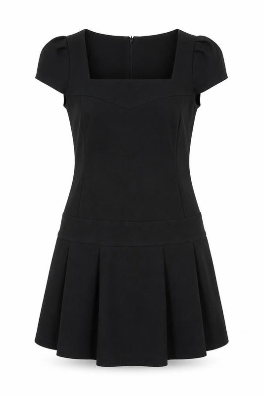 Warehouse Women's Black Short Sleeve Dress Size 12