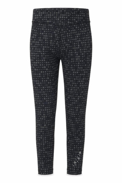 USA Pro Women's Black Geometric Leggings Size 6