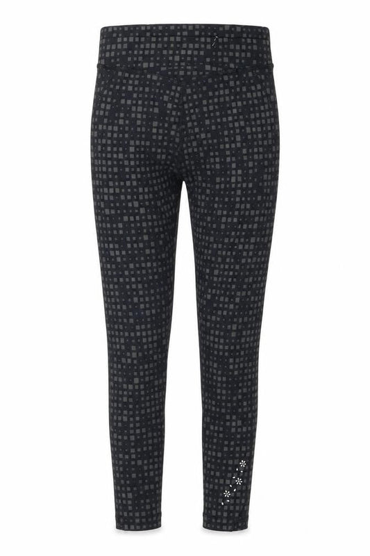 USA Pro Women's Black Geometric Leggings Size 6