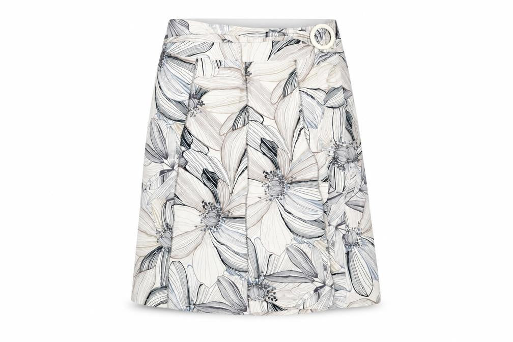 Women's Multicoloured A-Line Floral Skirt Size 14