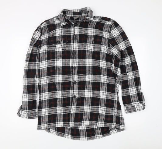 ASOS Women's Plaid Flannel Button-Up Shirt S