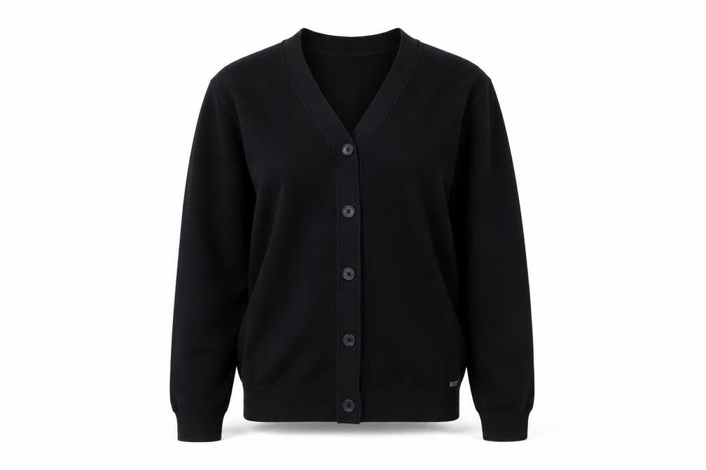 2nd Chapter Black Cardigan, Unisex, S, Classic Style