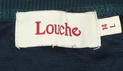 Louche Mens Green Pullover Sweatshirt L