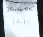 Berketex Women's Black Cardigan, Size 14, Classic Style
