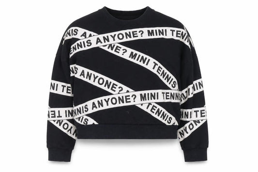 Mini Cream Women's Black Pullover Sweatshirt M
