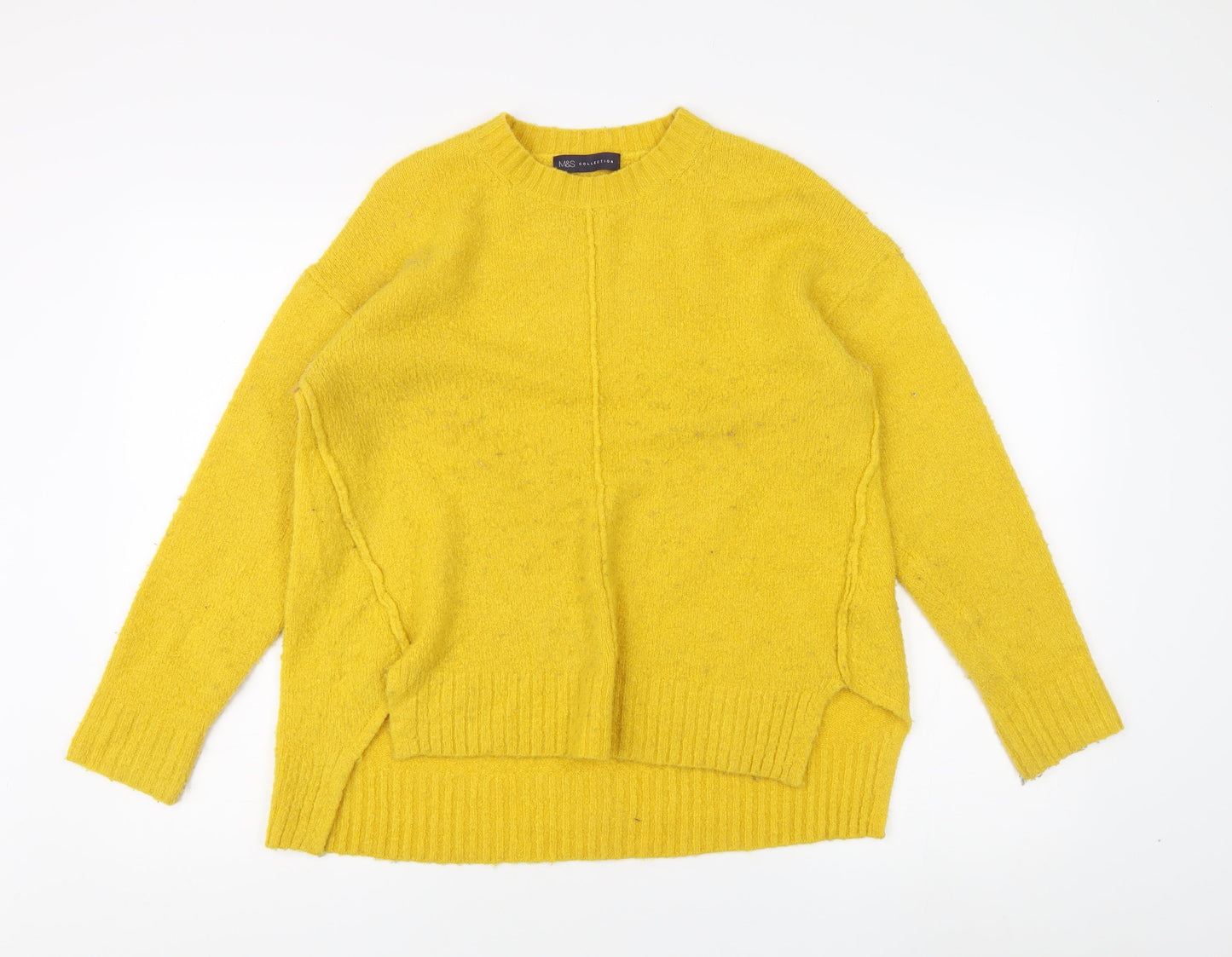 Marks and Spencer Women's Yellow Pullover Jumper M