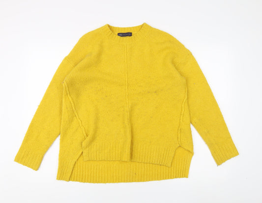 Marks and Spencer Women's Yellow Pullover Jumper M