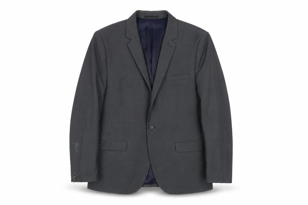 Topman Grey Men's Blazer 42 Regular Jacket Notch Lapel