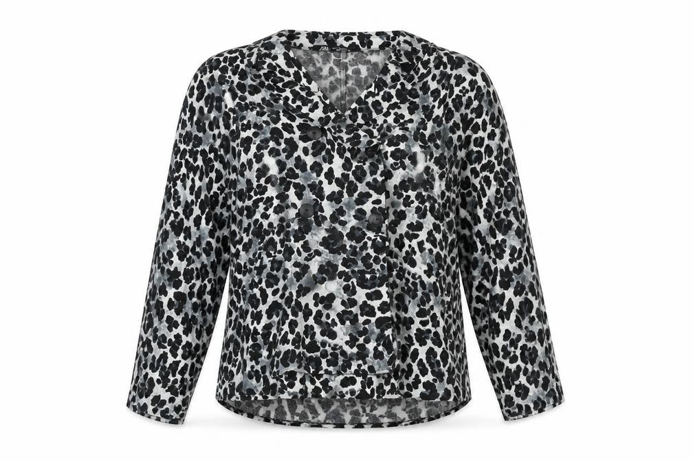 Zara Women's Multicoloured Animal Print Blouse M
