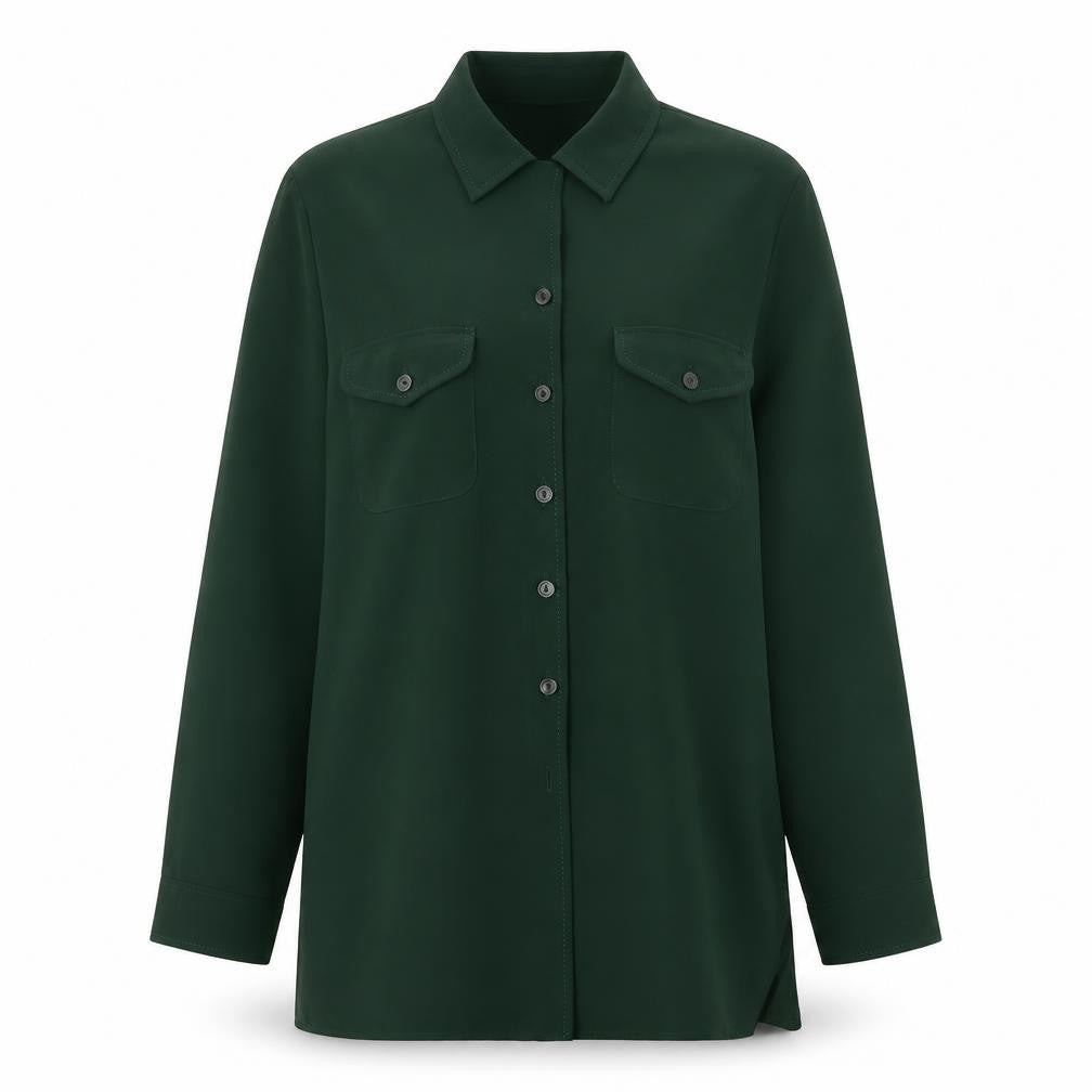 Marks & Spencer Women’s Green Button-Up Shirt