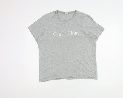 Calvin Klein Women's Grey M Basic T-Shirt