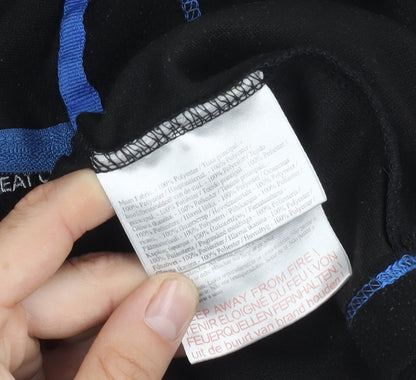 Brand and care label for Regatta boys’ black zip sweatshirt 11 years