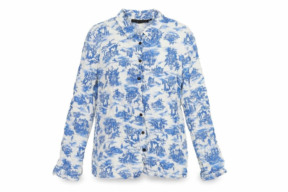 Topshop Women’s Multicoloured Button-Up Shirt