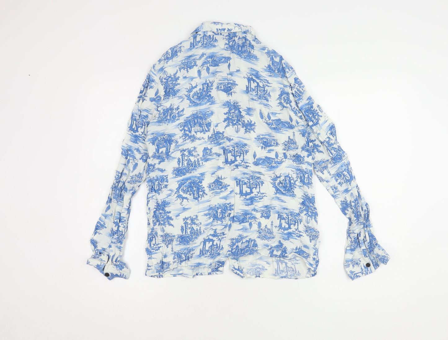 Topshop Women’s Multicoloured Button-Up Shirt