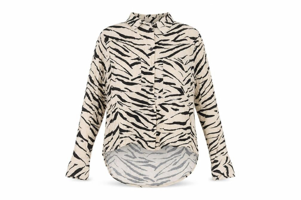 New Look Women's Multicoloured Zebra Print Blouse