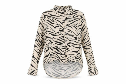 New Look Women's Multicoloured Zebra Print Blouse