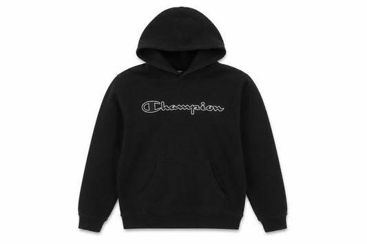 Champion Men's Black Pullover Hoodie M Logo
