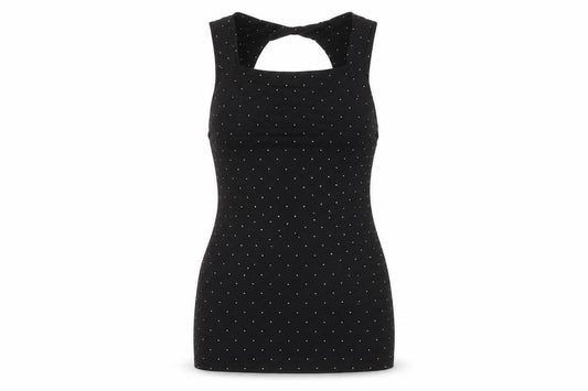 Banana Republic Women's Black Polka Dot Tank Top - Size S