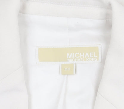 Additional view of Michael Kors Women's White Sleeveless Suit Jacket