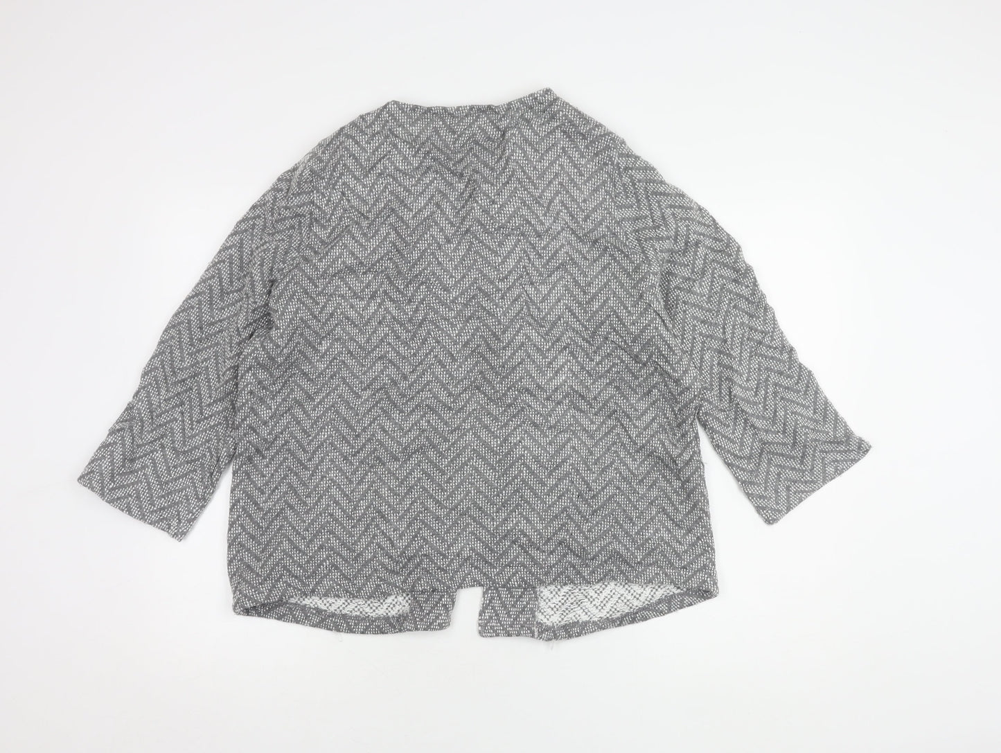Monsoon Women's Grey Sequin Cape Jumper UK 18
