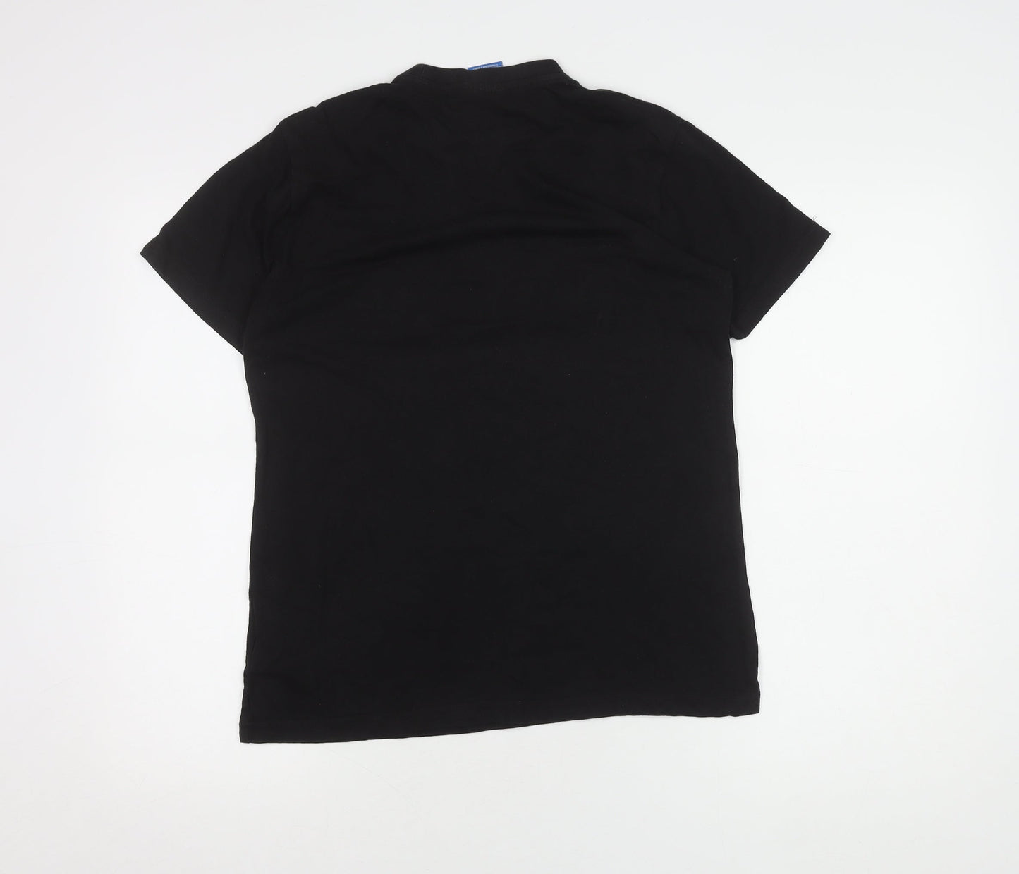 Adidas Men's Black Graphic Print T-Shirt, Size S