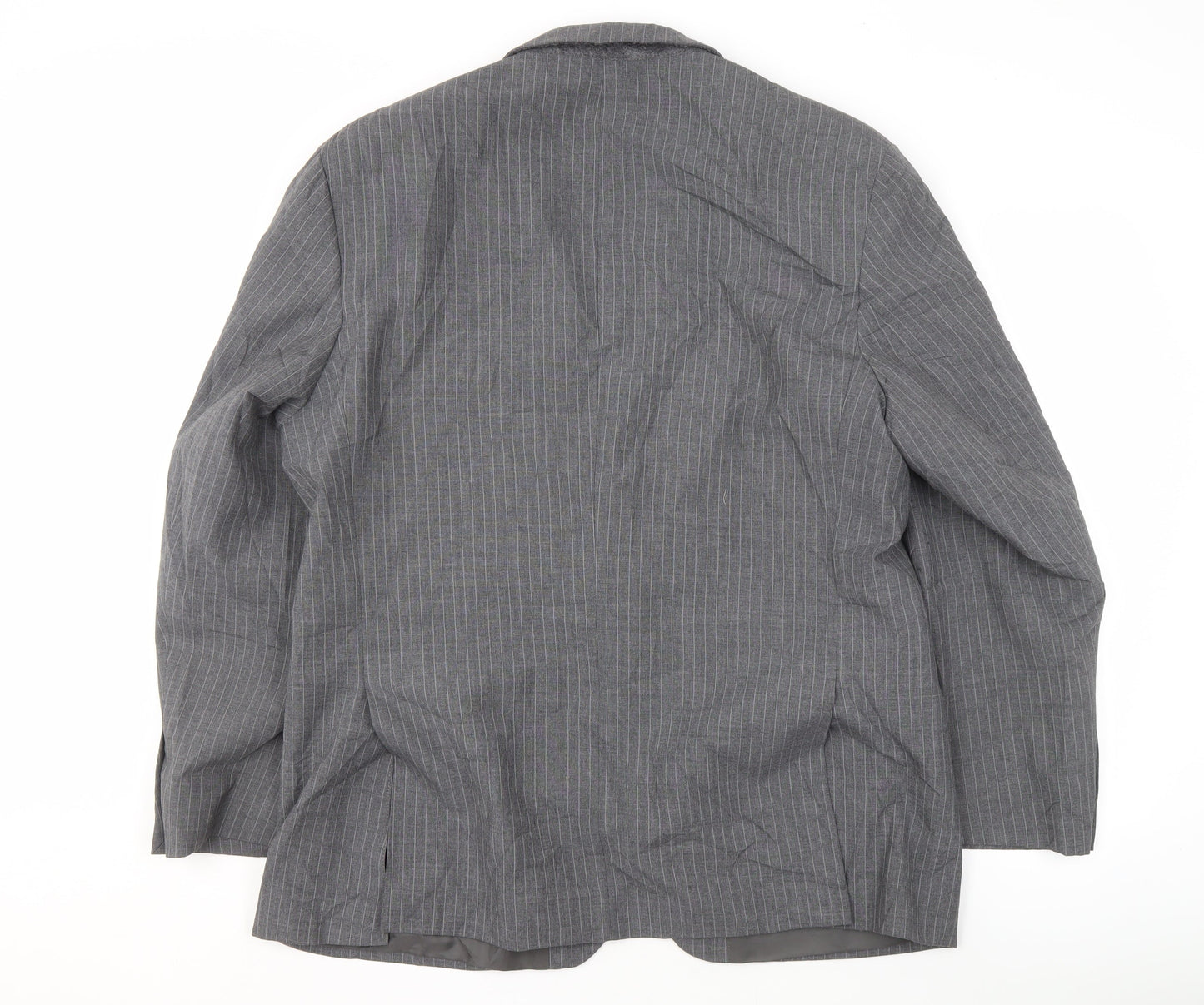 Scott International Men's Grey Striped Blazer, Size 44