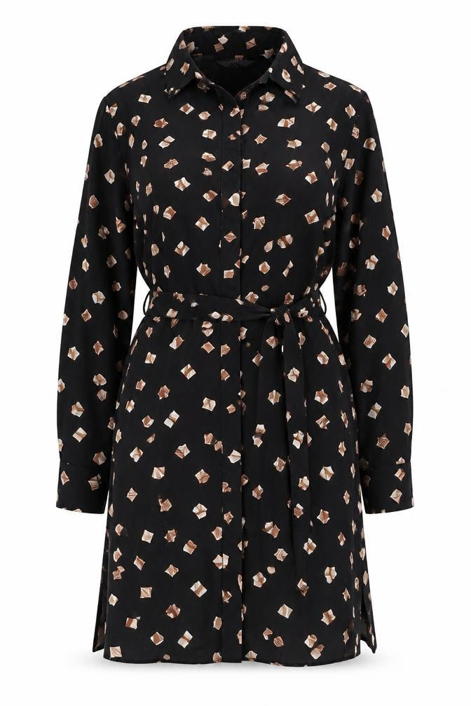 Principles Women's Black Geometric Dress, Size 18